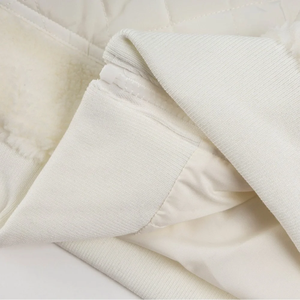 ALO Yoga Cream Teddy Sherpa Zip Jacket